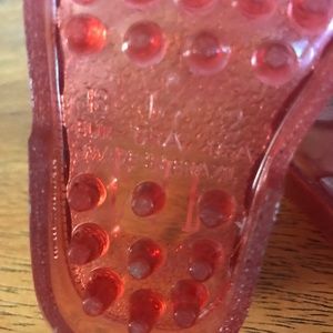 Pink baby girl jelly sandals